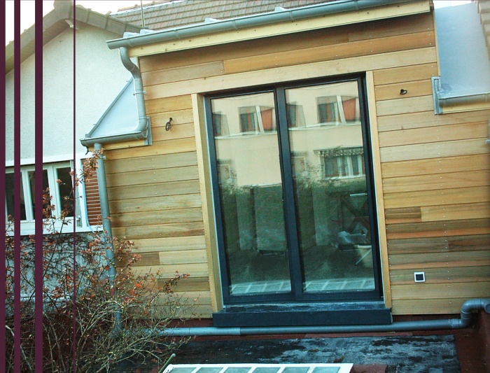 EXTENSION EN BOIS D'UNE MAISON DE VILLE : champigny3