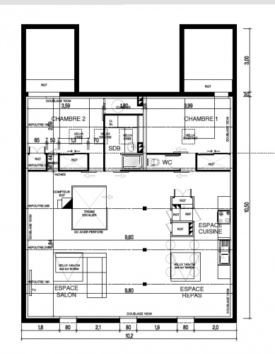 Amnagement d'un appartement sous combles : projet