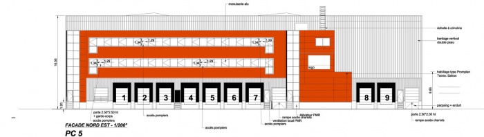 entrepot frigorifique  Rungis : facade 1 copie