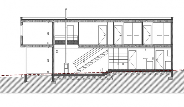 Maison J / A : Coupe