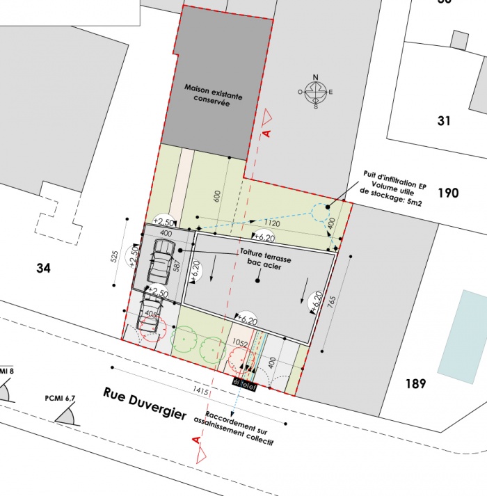 Construction d'une maison individuelle contemporaine : 1